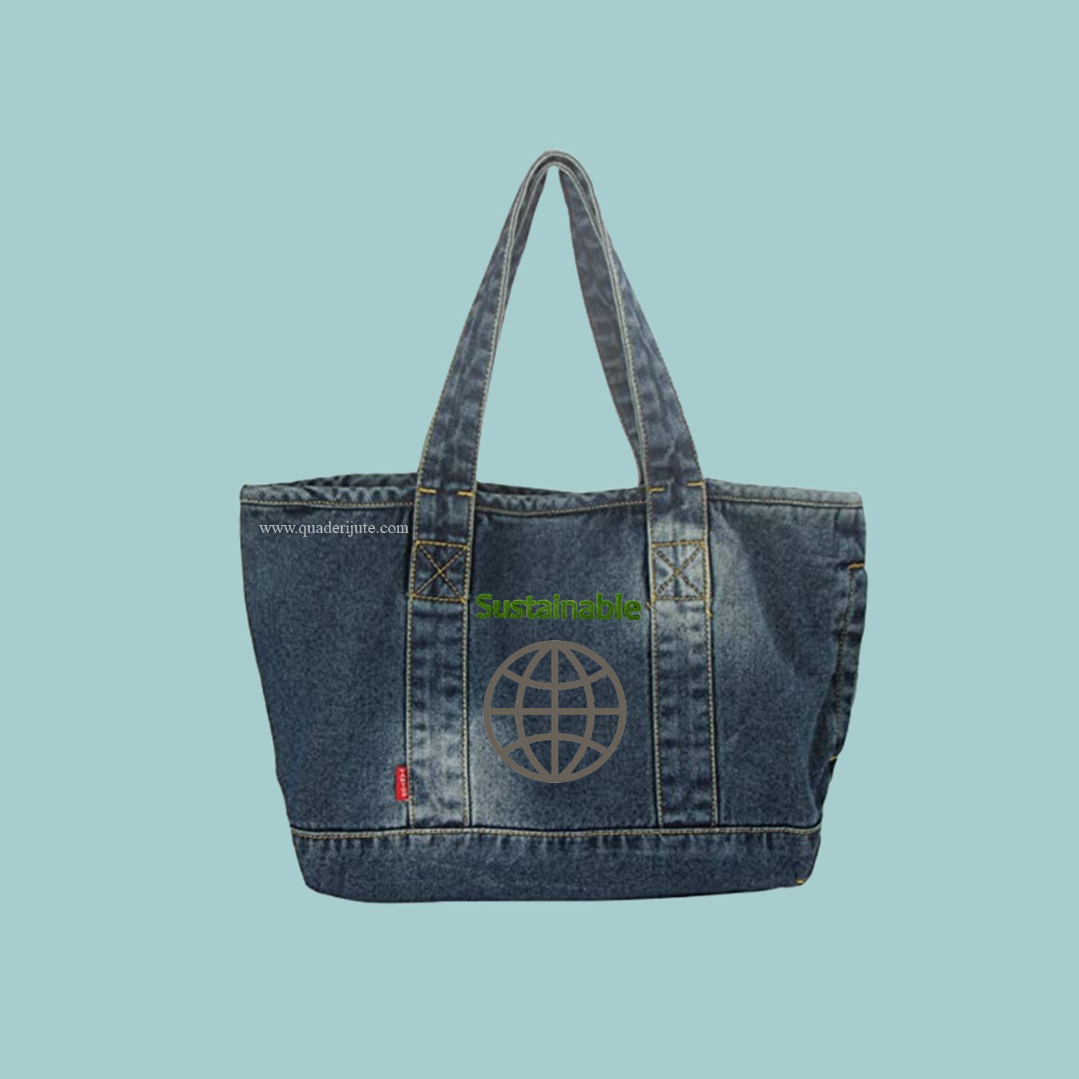 Denim Tote Bag | Denim Shoulder Bags | Truly Crush bag-5207
